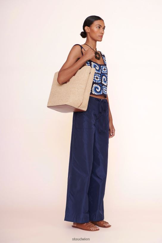Frauen Mercato-Bast-Tasche natürliche Bräune 466Z715 STAUD Kleidung