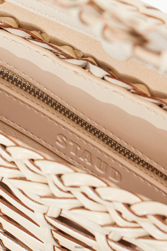 Frauen Akut gewebte Umhängetasche Creme 466Z703 STAUD Kleidung