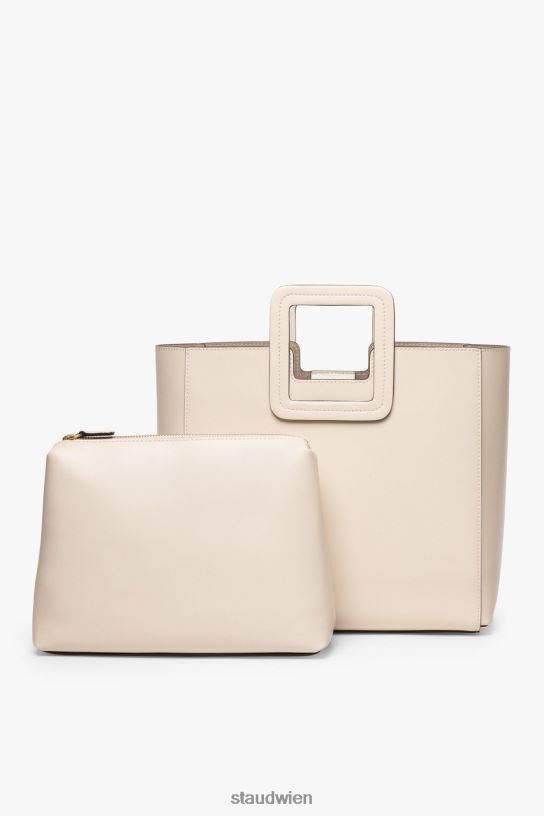 Frauen Shirley-Ledertasche Creme 466Z831 STAUD Zubehör