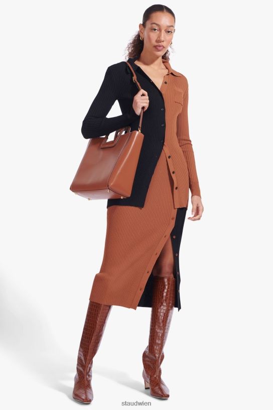 Frauen Shirley Ledertasche Sattel bräunen 466Z835 STAUD Zubehör