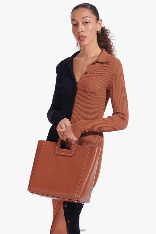 Frauen Shirley Ledertasche Sattel bräunen 466Z835 STAUD Zubehör